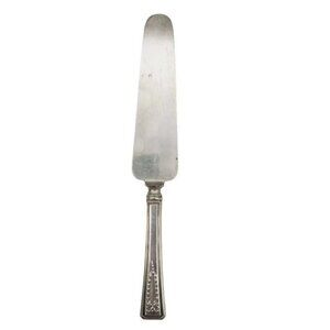 American Silver Co. Antique Silver Plate Art Deco Cake Pie‎ Server Knife Square